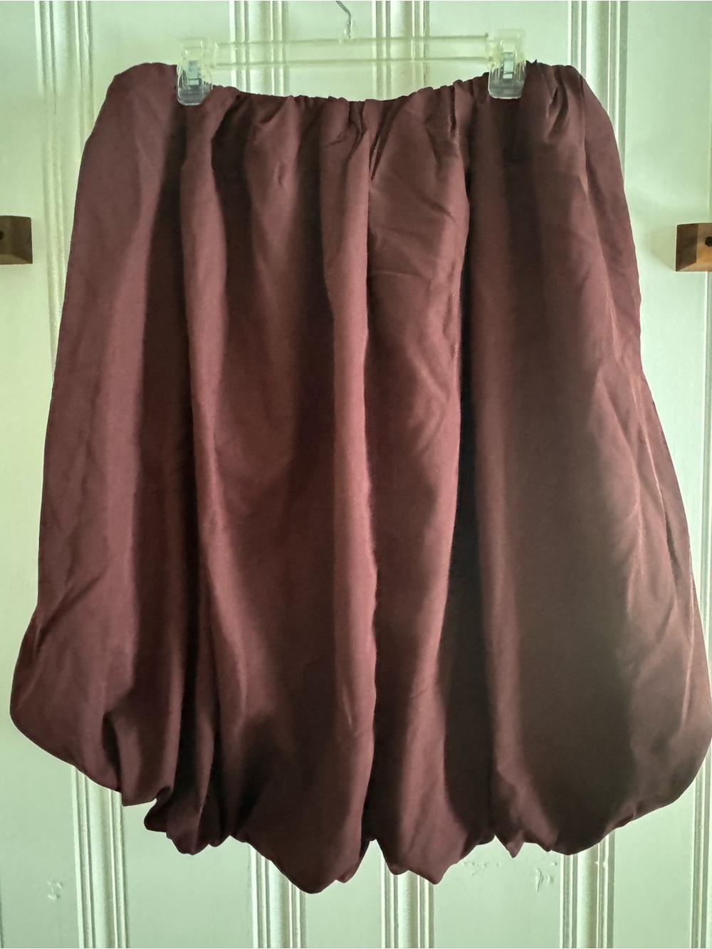 Women's Bubble Skirt/shorts- Burgundy